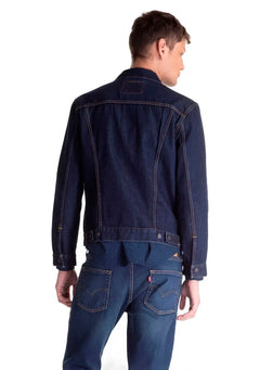 Jaqueta Jeans Levis Masculina Trucker Azul Escuro
