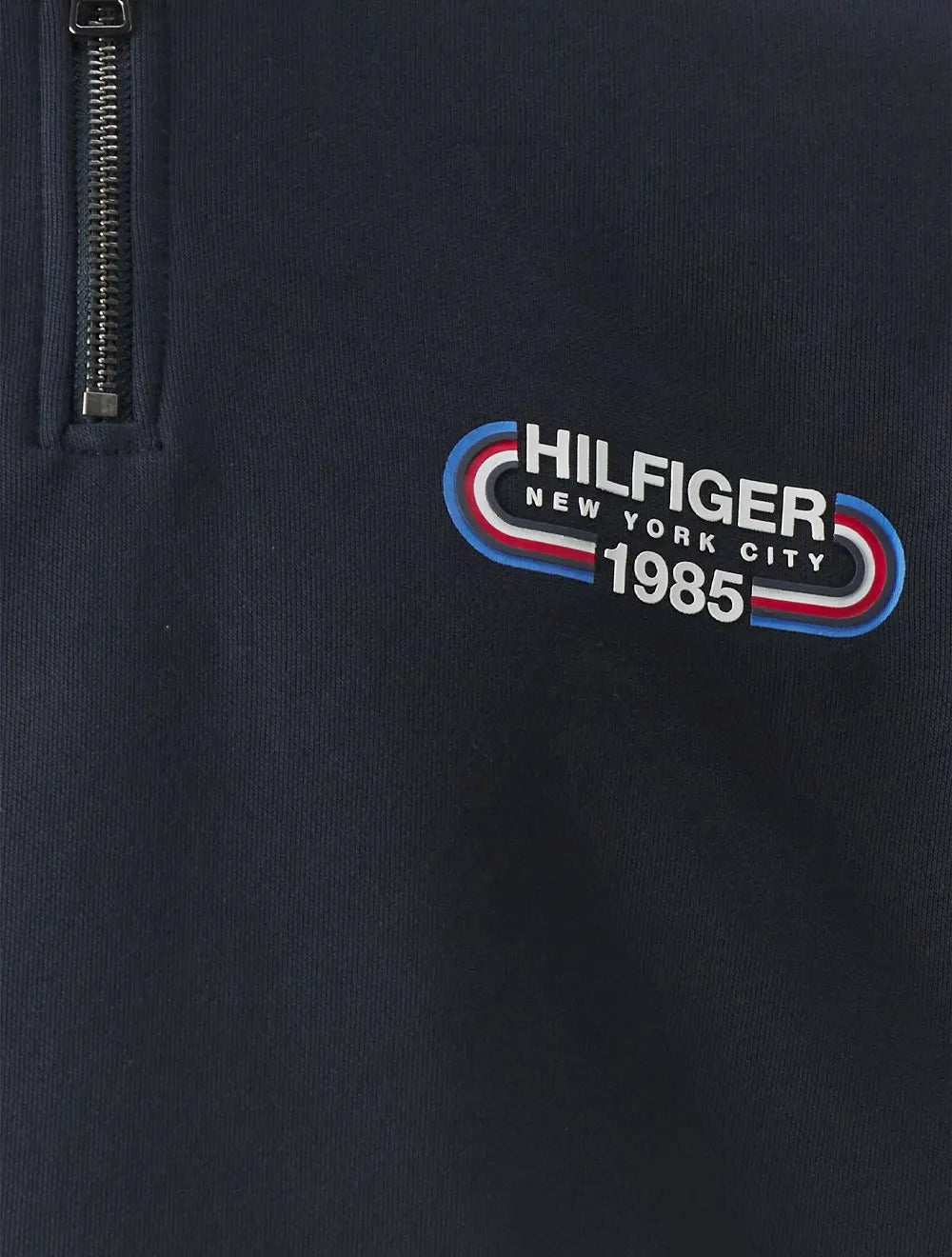 Moletom Tommy Hilfiger Masculino Track Graphic Half Zip Azul Marinho