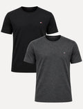 Kit Camisetas Tommy Hilfiger/Aramis | Preta/Grafite Mescla