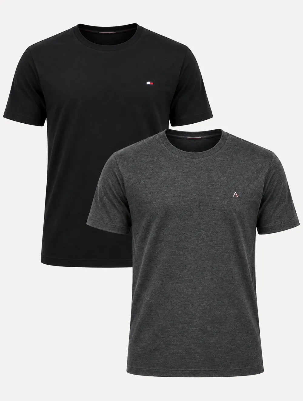 Kit Camisetas Tommy Hilfiger/Aramis | Preta/Grafite Mescla