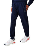 Calça Lacoste Masculina Moletom Sport Cotton Fleece Croco Azul Marinho