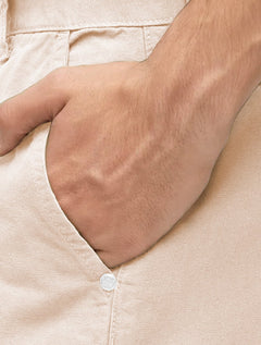 Bermuda Osklen Masculina Sarja Cotton Blithe Off White