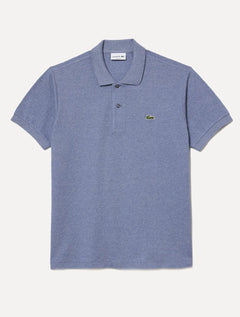 Polo Lacoste Masculina Classic Fit Mescla Azul