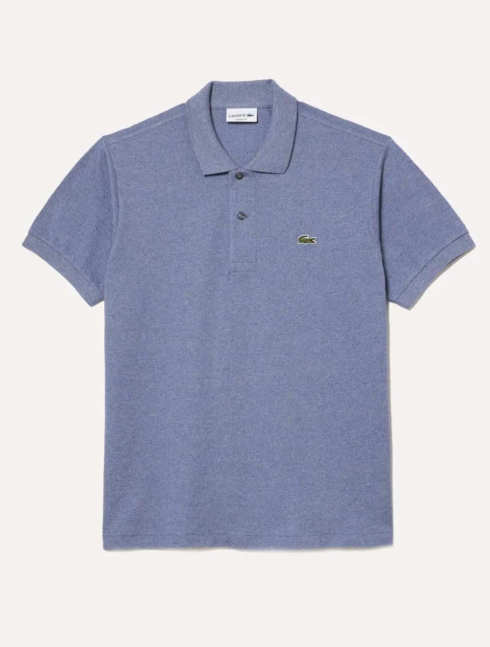Polo Lacoste Masculina Classic Fit Mescla Azul