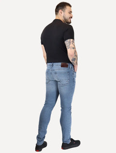 Calça Tommy Hilfiger Jeans Masculina Slim Bleecker Azul Claro