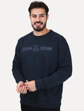 Moletom John John Masculino New Basic Logo Rusty Azul Marinho