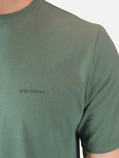 Camiseta Individual Masculina Comfort Relevo Silk Logo Verde