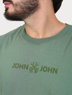 Regata John John Masculina Relaxed Fit Flat Verde Médio