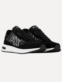 Tênis Armani Exchange Masculino Sneaker AX Maxi Logo Black