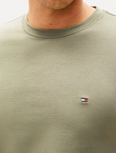 Camiseta Tommy Hilfiger Masculina Essential Cotton Verde Sálvia