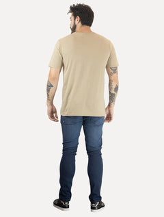 Camiseta John John Masculina JJ Basic Logo Rusty Cáqui Claro