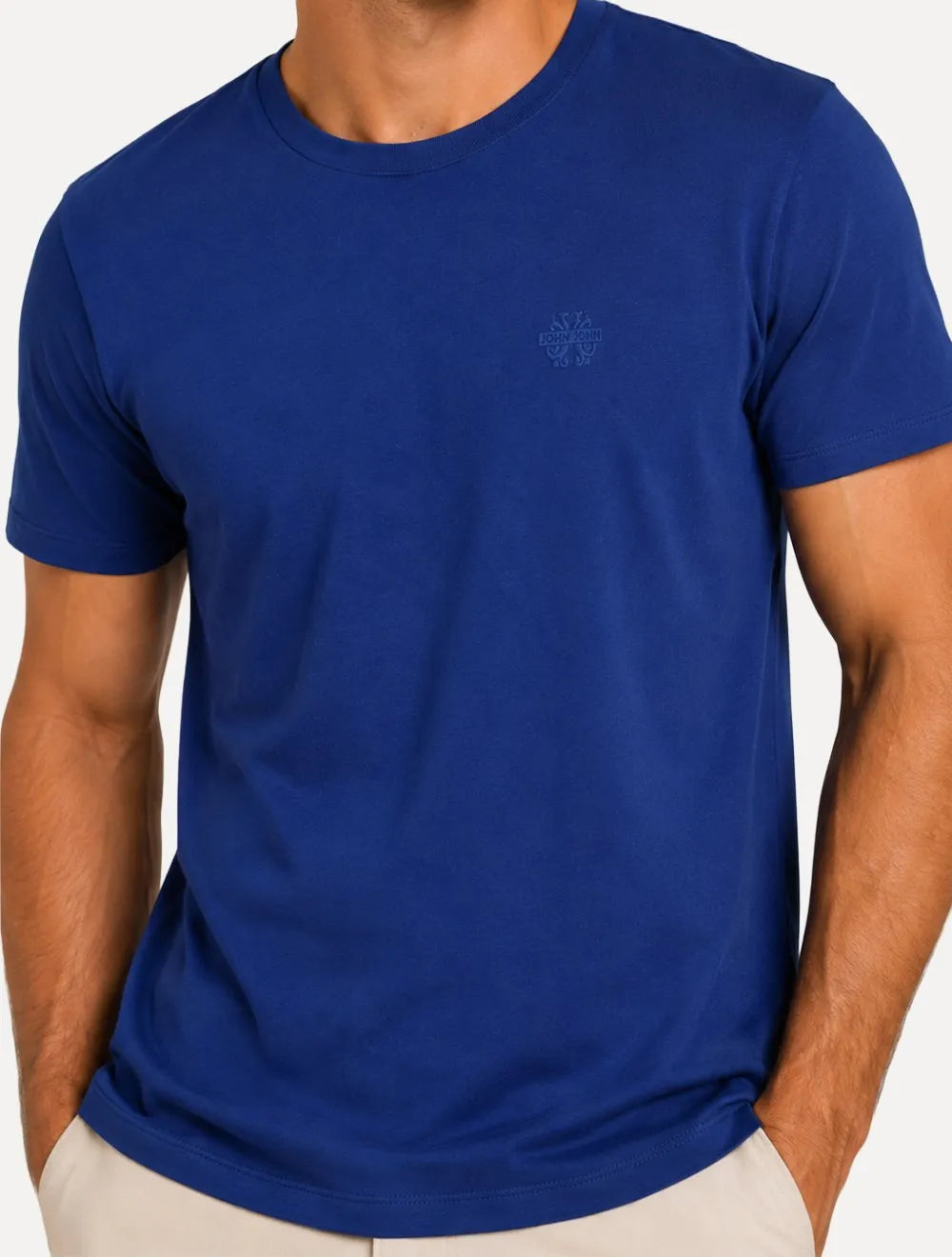 Camiseta John John Masculina Regular Fit Light Transfer Azul Escuro