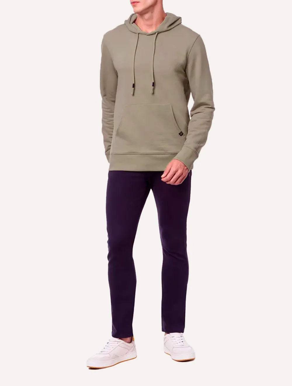 Moletom Calvin Klein Jeans Masculino Hoodie Cargo Caqui Médio