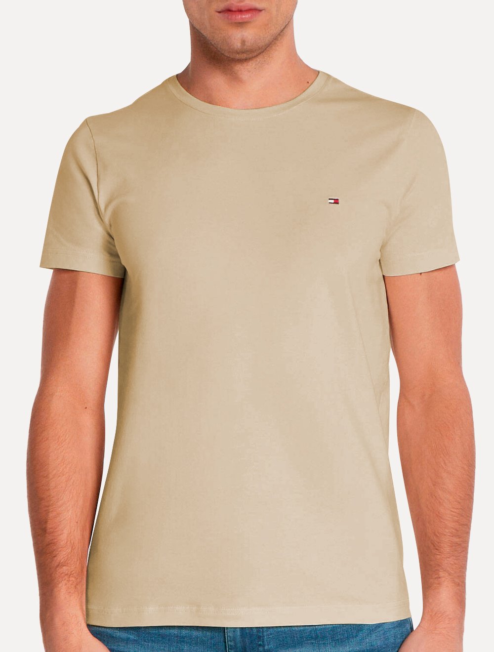 Camiseta Tommy Hilfiger | Essential Cotton Cáqui Claro