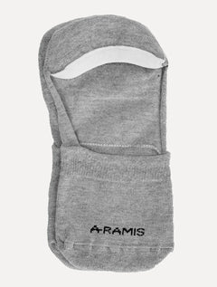 Meia Aramis Masculina Invisível Preta Mescla Branca Kit 3 Pares