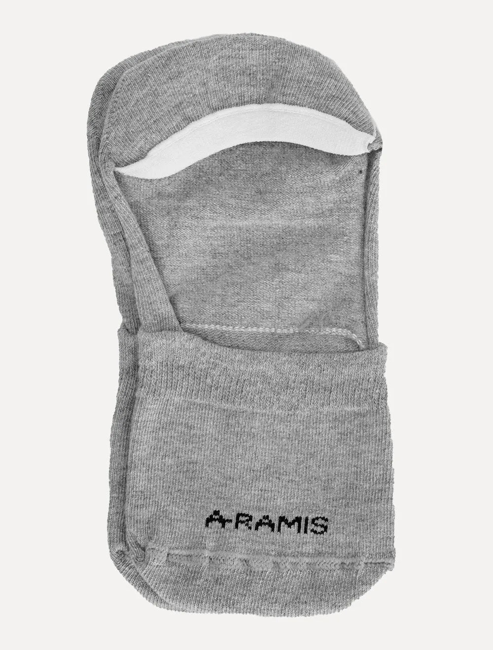 Meia Aramis Masculina Invisível Preta Mescla Branca Kit 3 Pares