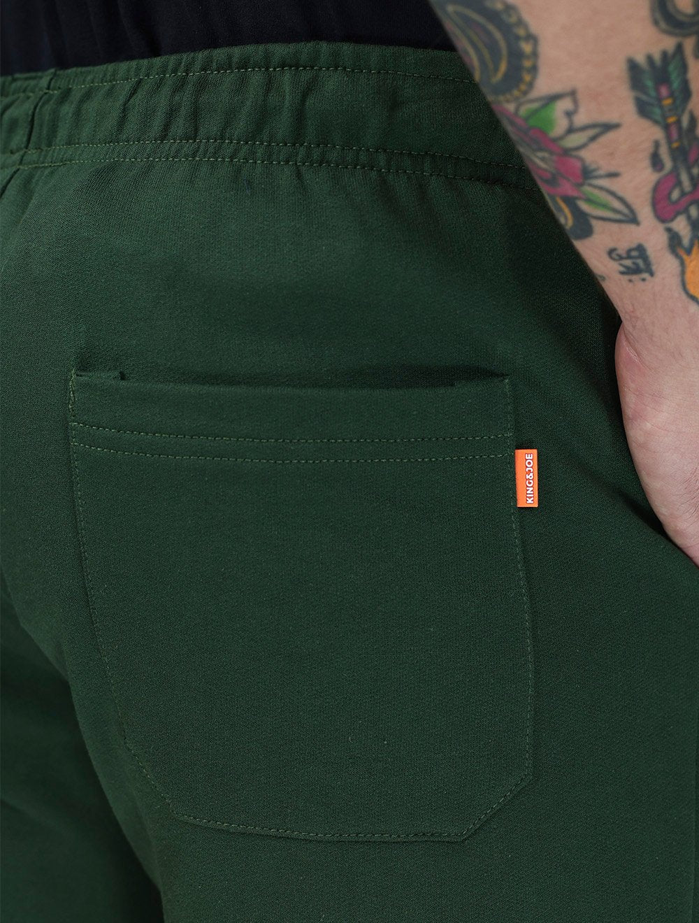 Bermuda King & Joe Masculina Moletom Comfort Logo Verde Militar