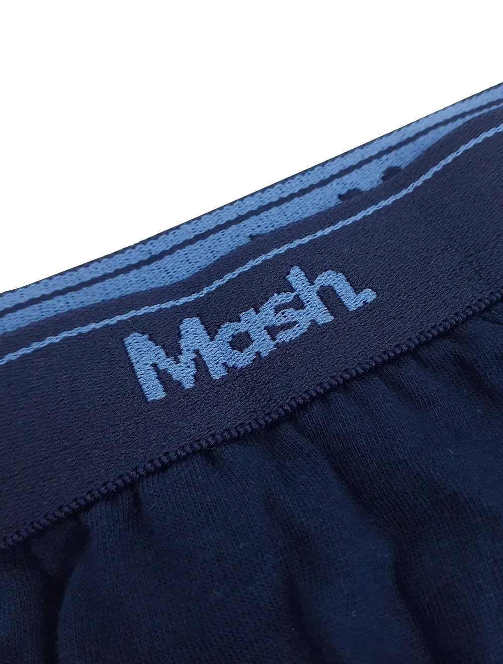 Cueca Mash Slip Cotton Basic Marinho/Preta Pack 3UN