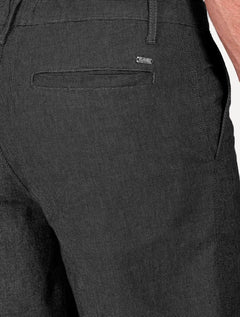 Bermuda Aramis Masculina Chino Cotton Sarja Cadarço Preto Mescla