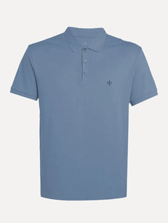 Polo Dudalina Piquet Essentials Cotton Basica Modal Azul Índigo