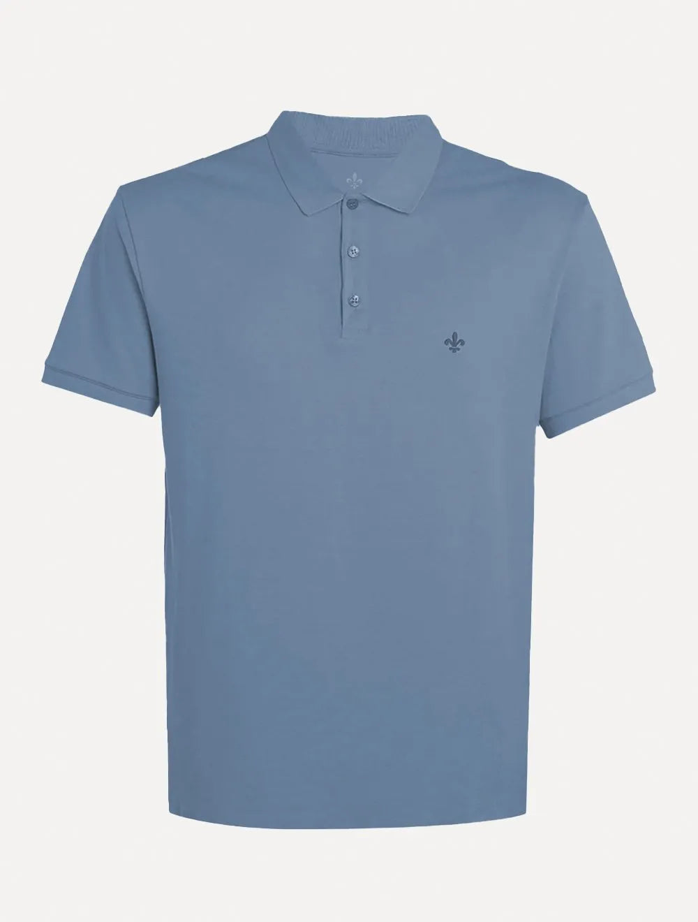 Polo Dudalina Piquet Essentials Cotton Basica Modal Azul Índigo