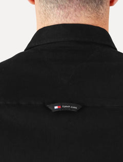 Camisa Tommy Jeans Masculina Regular Corduroy Preta