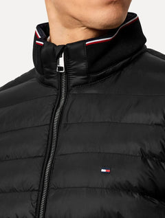 Jaqueta Tommy Hilfiger Masculina Puffer Mix Media Essential Preta