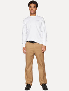 Camiseta Tommy Jeans Masculina Manga Longa Linear Chest Branca