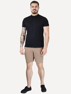 Bermuda Reserva Masculina Elastano Stone Cáqui