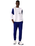 Calça Lacoste Masculina Moletom Sport Croco Icon Azul Royal