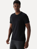 Camiseta Aramis Masculina Grey Friso Gola Preta