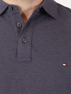Polo Tommy Hilfiger Masculina Slim Piquet 1985 Vinho Medio Mescla