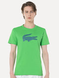 Camiseta Lacoste Masculina Jersey Sport 3D Logo Verde Menta