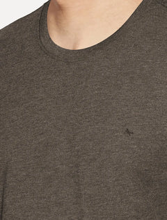 Camiseta Aramis Masculina Basic Lisa Mono Icon Marrom Mescla
