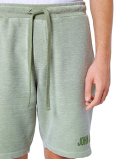 Bermuda John John Moletom Masculina Stone Menta Verde Claro