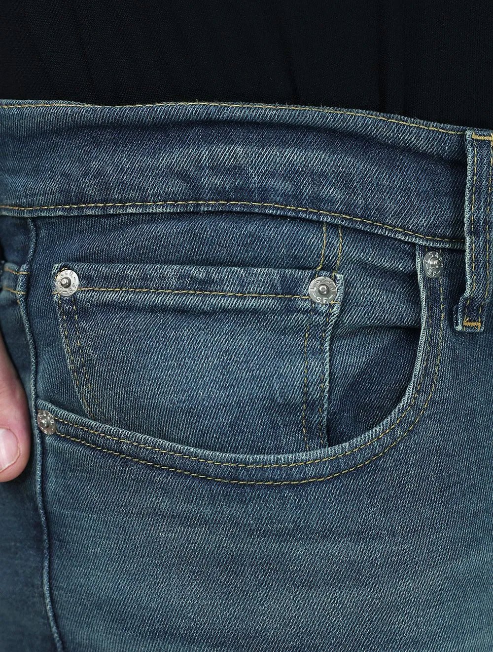 Calça Levis Jeans Masculina 512 Slim Taper Stretch Azul Médio