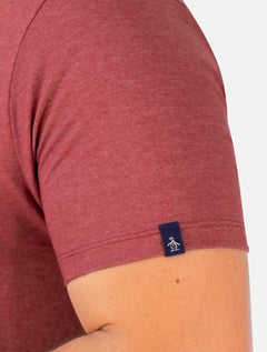 Camiseta Original Penguin Masculina Tri Circle Vermelho Mescla