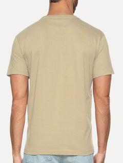 Camiseta Tommy Hilfiger Masculina Core Logo Tee Marrom Claro