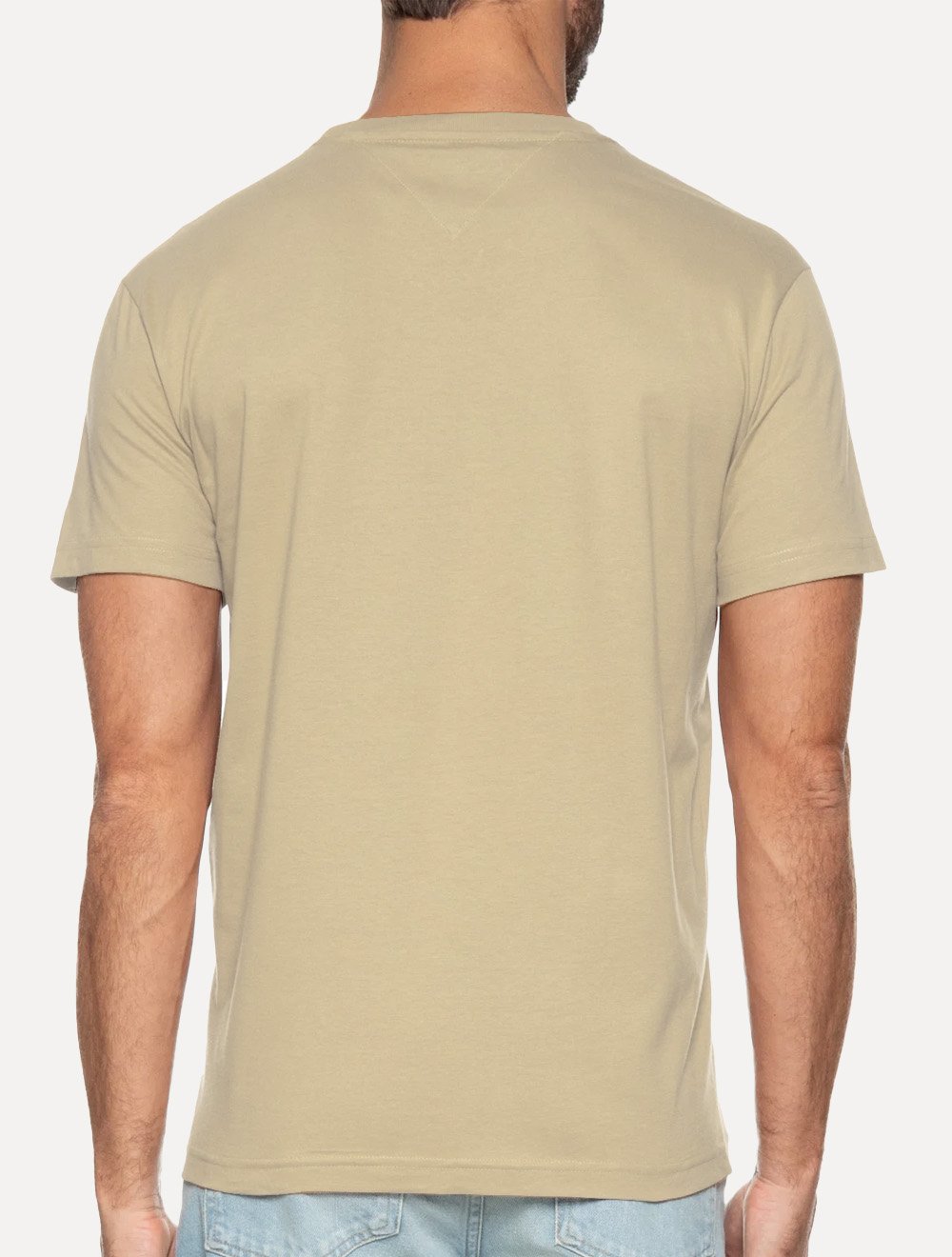 Camiseta Tommy Hilfiger Masculina Core Logo Tee Marrom Claro