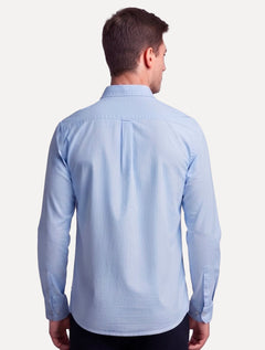 Camisa John John Masculina Regular Oxford Azul Claro