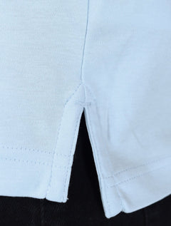 Polo Tommy Hilfiger Masculina Malha Liquid Cotton Seasonal Azul Caribe