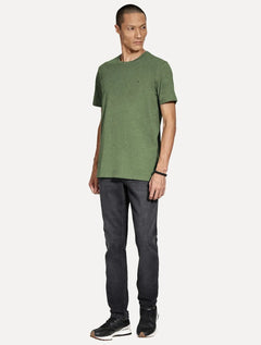 Camiseta Aramis Masculina Basic Lisa Mono Icon Verde Militar Mescla