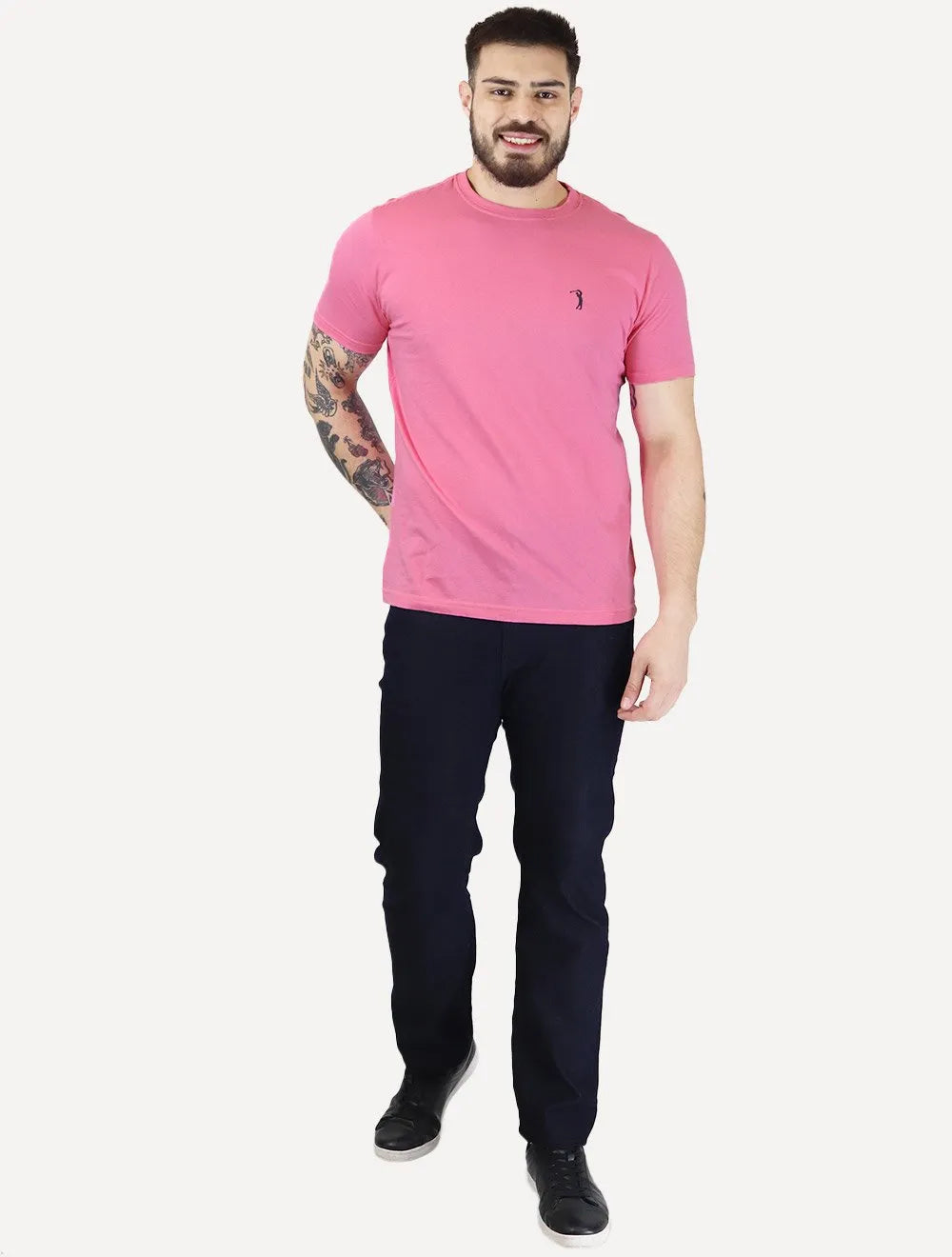 Camiseta Aleatory Masculina Pink Quartz Rosa