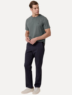 Camiseta Dudalina Masculina Essentials Mono Logo Cinza Escuro