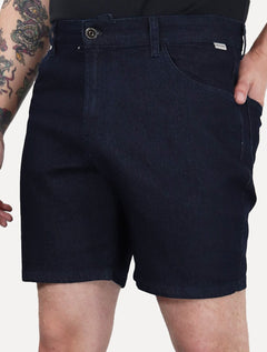 Bermuda John John Jeans Masculina Box Basics 5 Pockets Escura