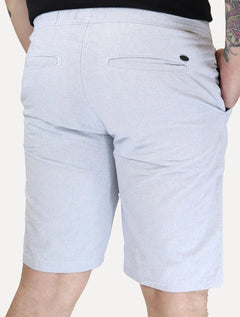 Bermuda Aramis Masculina Pinpoint Elástico Azul Claro Mescla