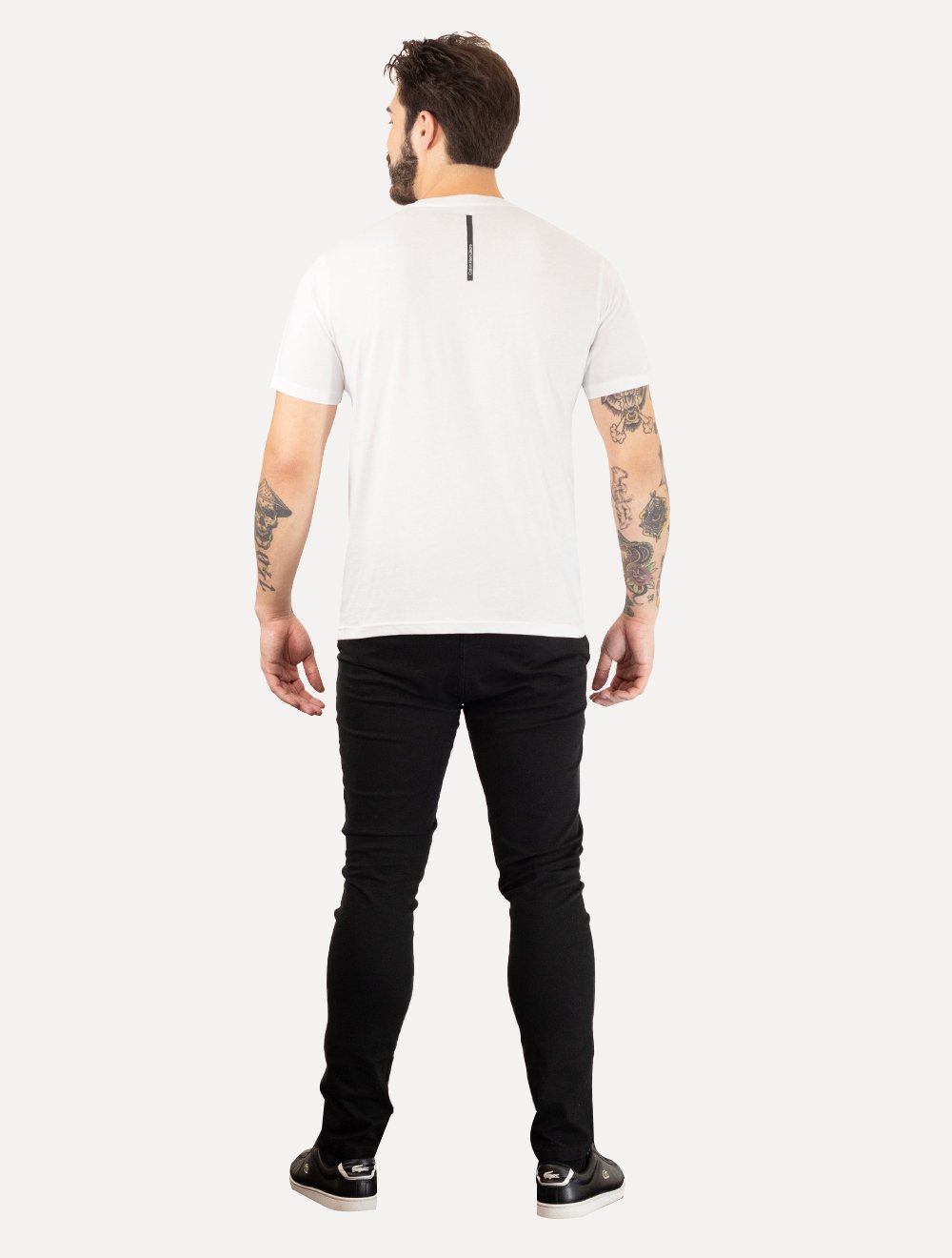 Camiseta Calvin Klein Jeans Masculina Re Issue Logo Frontal Branca