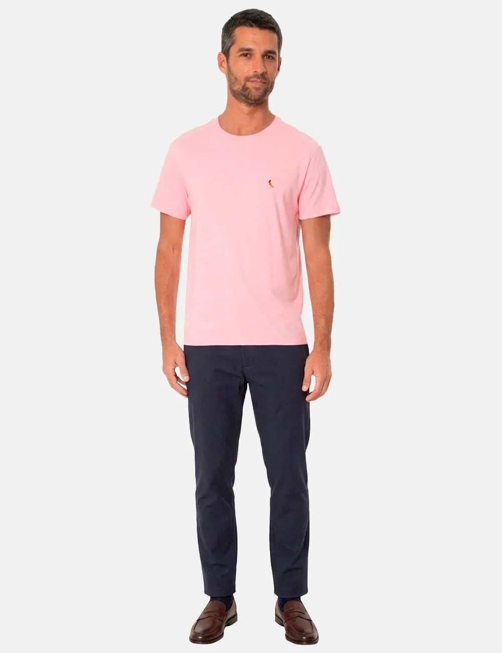 Camiseta Reserva Masculina Gradient Woodpecker Rosa Claro