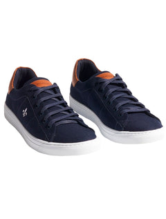 Tênis Dudalina SL Lona Mistral Napa Logo Azul Marinho