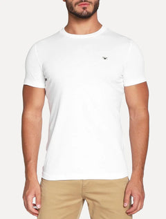 Camiseta Armani Exchange Masculina Essential Minimalist Micro Patch Branca
